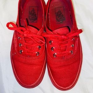 All Red Vans